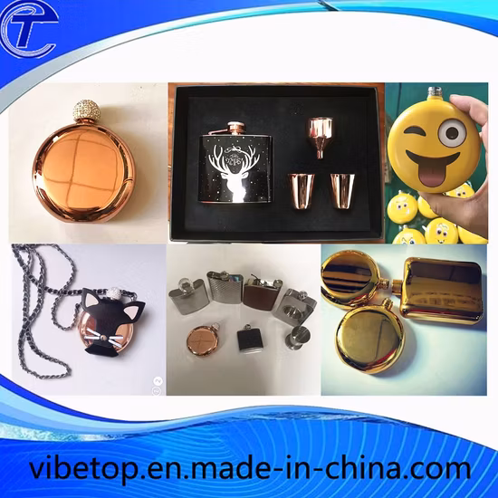 Flagon en métal en acier inoxydable en cuir de haute qualité