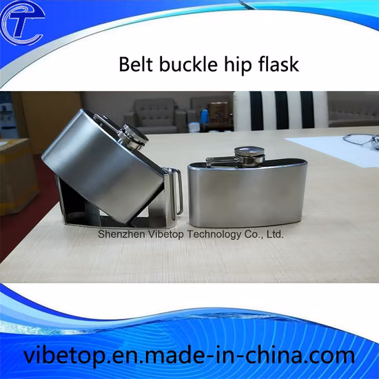 Flasques de hanche avec couverture en cuir, flacon fantaisie en cuir